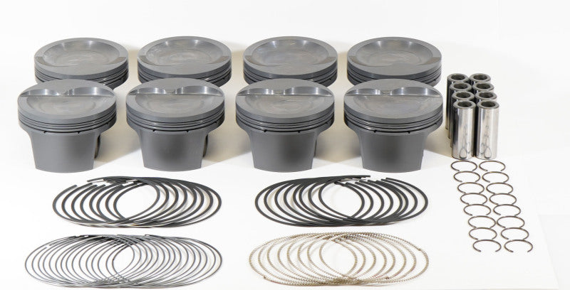 Mahle MS Piston Set SBF 333ci 4.040in Bore 3.25in Stroke 5.4in Rod .927 Pin -16cc 8.7 CR Set of 8 930248840