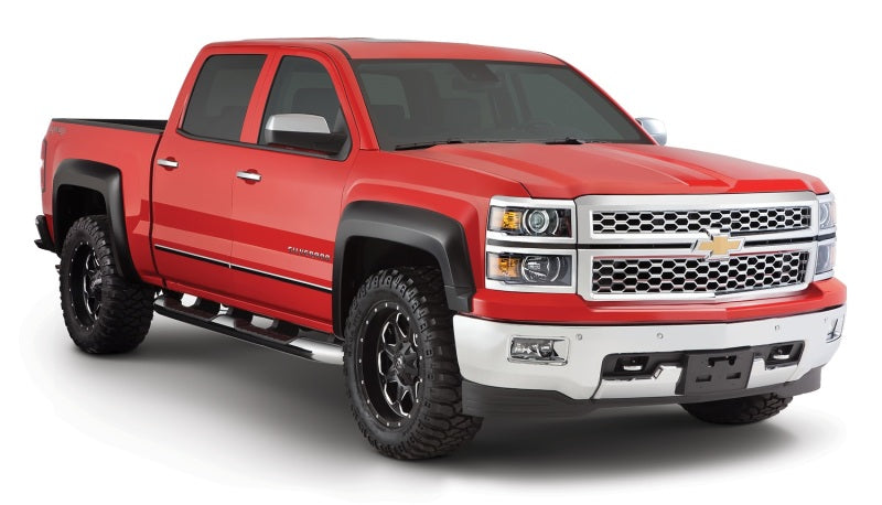 Bushwacker 14-16 Chevy Silverado 1500 Extend-A-Fender Style Flares 4pc Black 40963-02