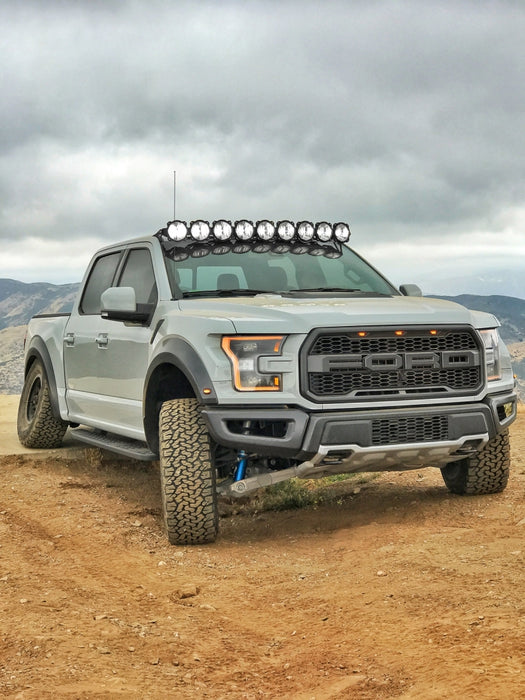 KC HiLiTES 17-18 Ford Raptor 57in. Pro6 Gravity LED 9-Light 180w Combo Beam Overhead Light Bar Sys 91333