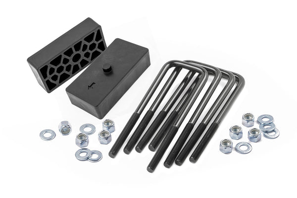Rough Country 1.5 Inch Block And U-Bolt Kit Fits Chevy/GMC 2500HD/3500HD (11-19) 6551