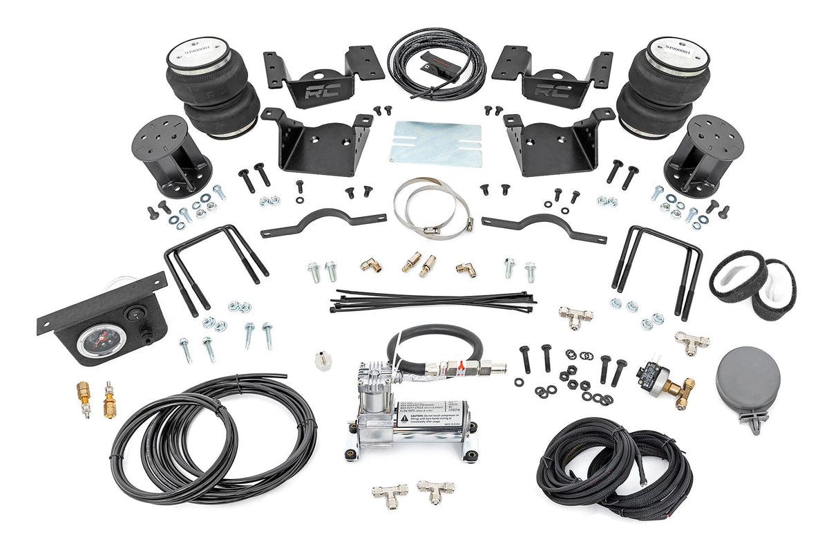 Rough Country Air Spring Kit W/Compressor 7.5 Inch Lift Kit Fits Chevy/GMC 2500HD/3500HD (11-19) 100074C