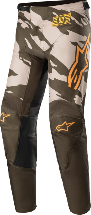 Alpinestars Youth Racer Tactical Pants Mltry/Sand Camo/Tange Sz 28 482-975628