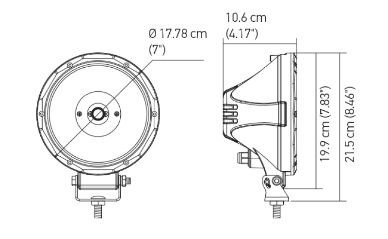 Hella Value Fit 7in Light Driving Beam 357200001