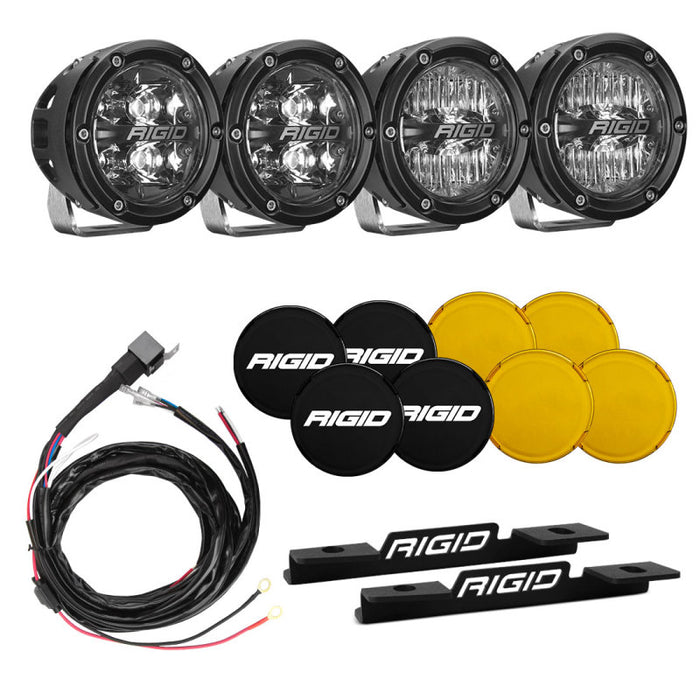 Rigid Industries 2021 Ford Bronco A-Pillar Light Kit (Incl. 360-spot and 360-Drive) 46722