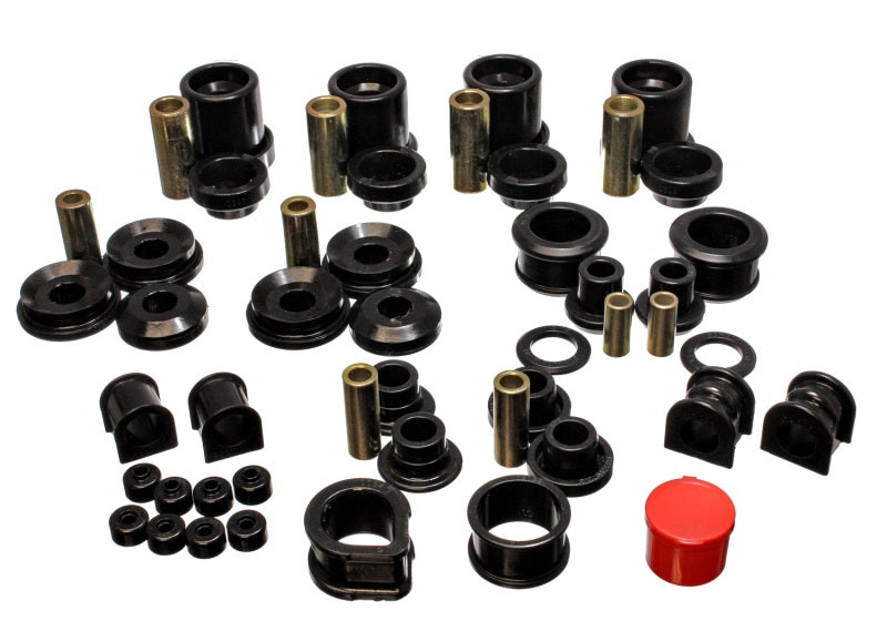 Energy Suspension 90-96 Compatible with Nissan 300ZX Black Hyper-Flex Master Bushing Set (Sway bar end link bushings 7.18105G