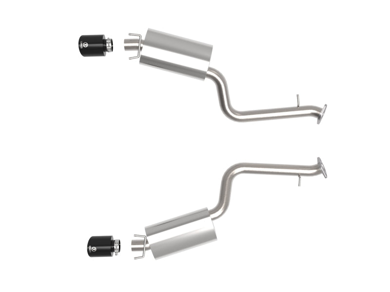 aFe Takeda 14-22 Lexus IS350 V6 2.5in. 304 Stainless Steel Axle-Back Exhaust System w/ Black Tip 49-36060-B