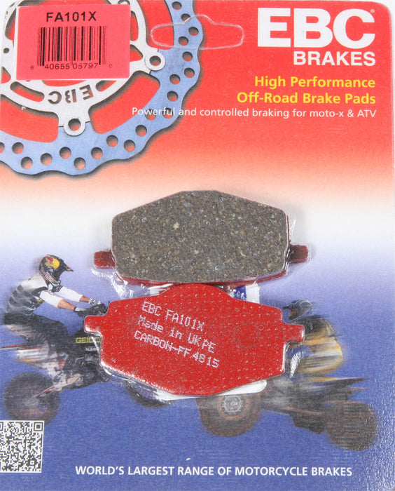 EBC Brakes X-Series Carbon Brake Pads Compatible for Yamaha YFM350X Warrior