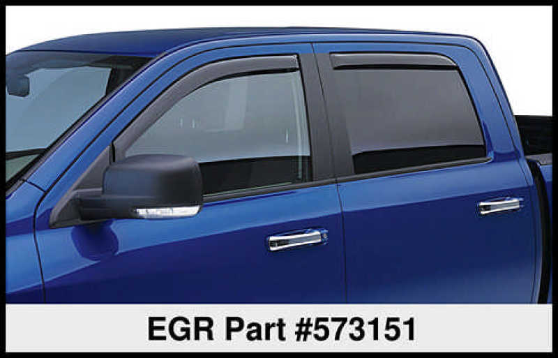 EGR 00+ Ford Excursion In-Channel Window Visors Set of 4 (573151) 573151