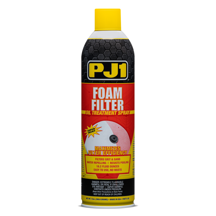 PJ1 5-20 Foam Air Filter Oil - 13 Ounce, Red