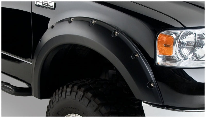 Bushwacker 04-08 Ford F-150 Styleside Pocket Style Flares 4pc 66.0/78.0/96.0in Bed Black 20916-02