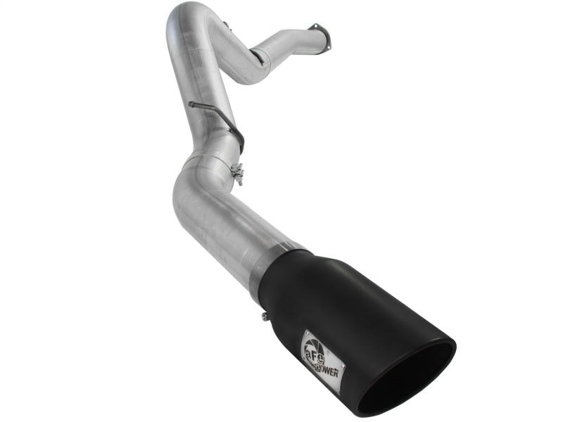 aFe Atlas Exhaust 5in DPF-Back Al Steel 07.5-10 GM Diesel Trucks V8-6.6L (td) LMM (Blk Tip) 49-04040-B