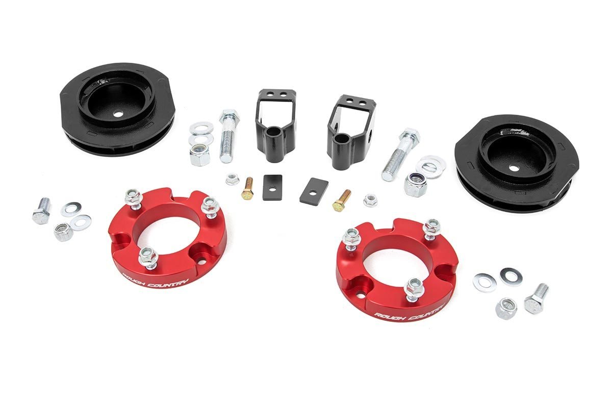 Rough Country 2 Inch Lift Kit X-REAS Red Spacers Fits toyota4Runner (10-23) 767RED