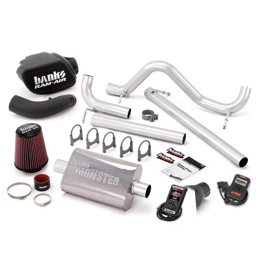 Banks Power 07-11 compatible with Jeep 3.8L Wrangler 4dr Stinger Sys w/ AutoMind SS Single Exhaust w/ Black Tip 51341-B