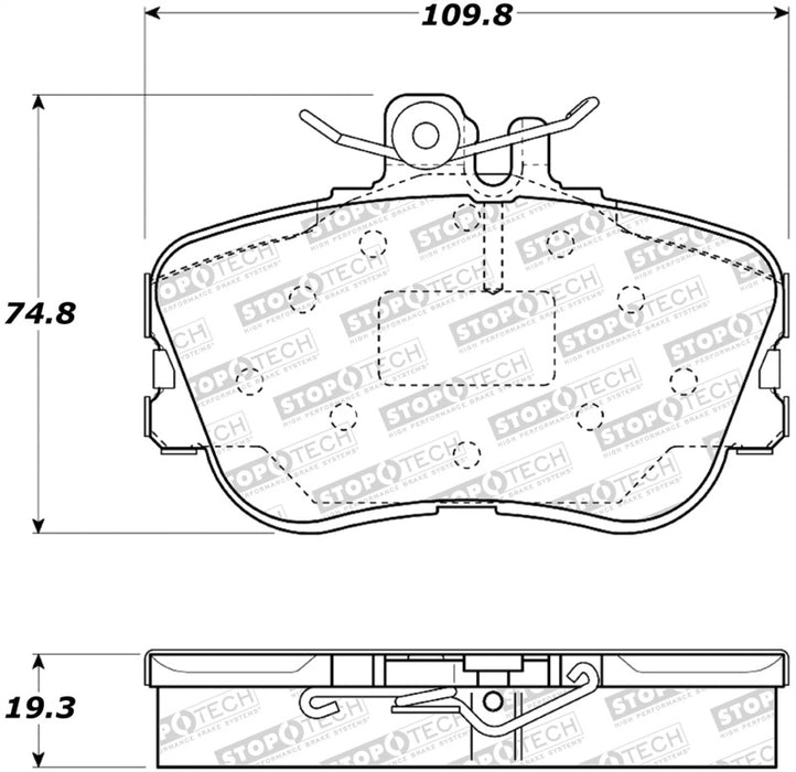 StopTech Street Brake Pads 308.0645