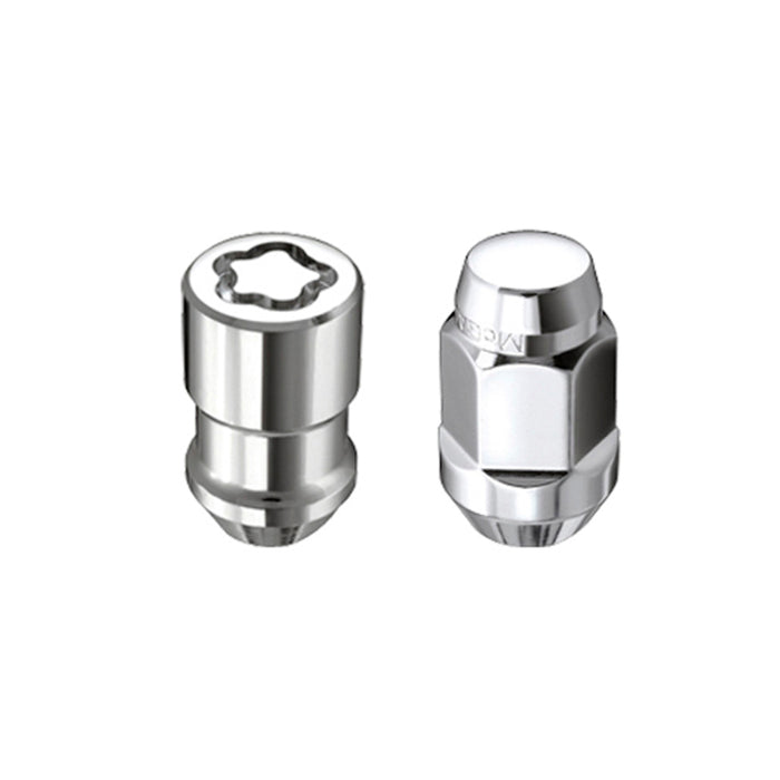 McGard 5 Lug Hex Install Kit w/Locks (Cone Seat Nut / Bulge) M12X1.5 / 3/4 Hex / 1.45in L Chrome 84537