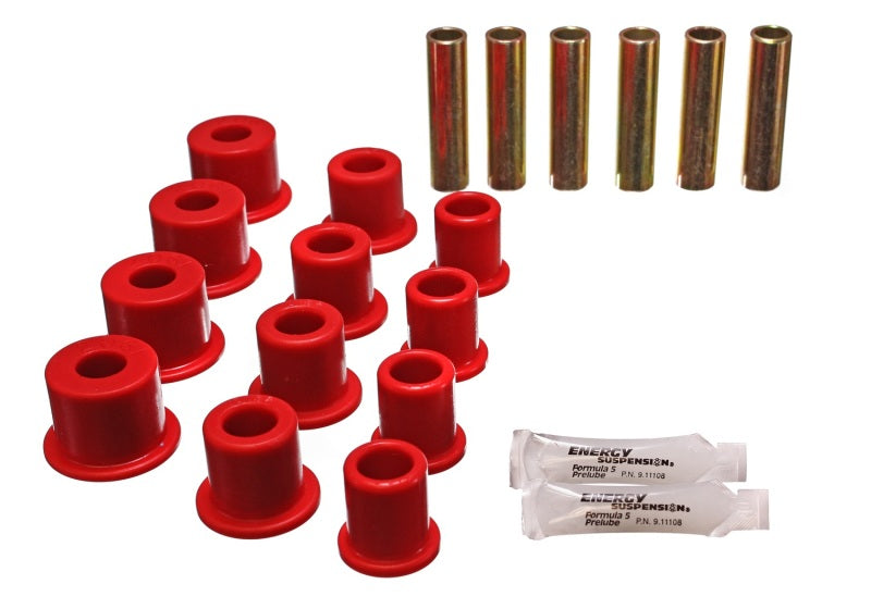 Energy Suspension Rear Spring Bushings Red 4.2134R