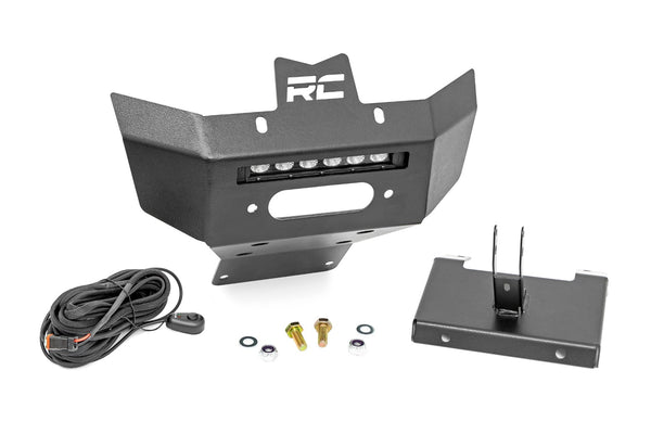 Rough Country Winch Bumper Black Series Led 6" Light Slime Line Fits Can-Am Renegade 97072