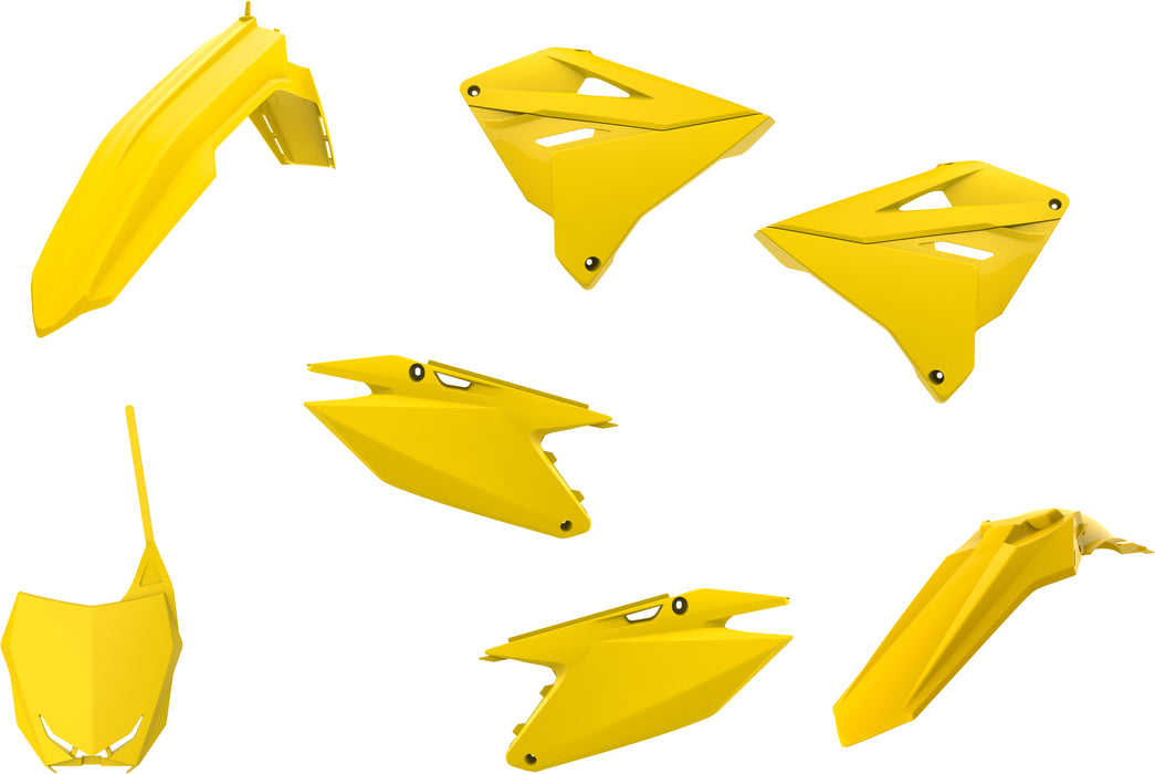 Polisport Suzuki Complete Restyle Kit (YELLOW) For 01-07 SUZUKI RM125