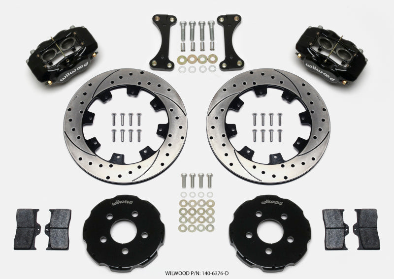 Wilwood Forged Dynalite Front Hat Kit 12.19in Drilled 00-04 PT Cruiser/03-04 SRT/4 140-6376-D