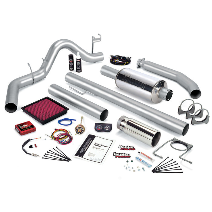 Banks Power 01 Compatible with Dodge 5.9L 235Hp Ext Cab Stinger System SS Single Exhaust w/ Chrome Tip 49369