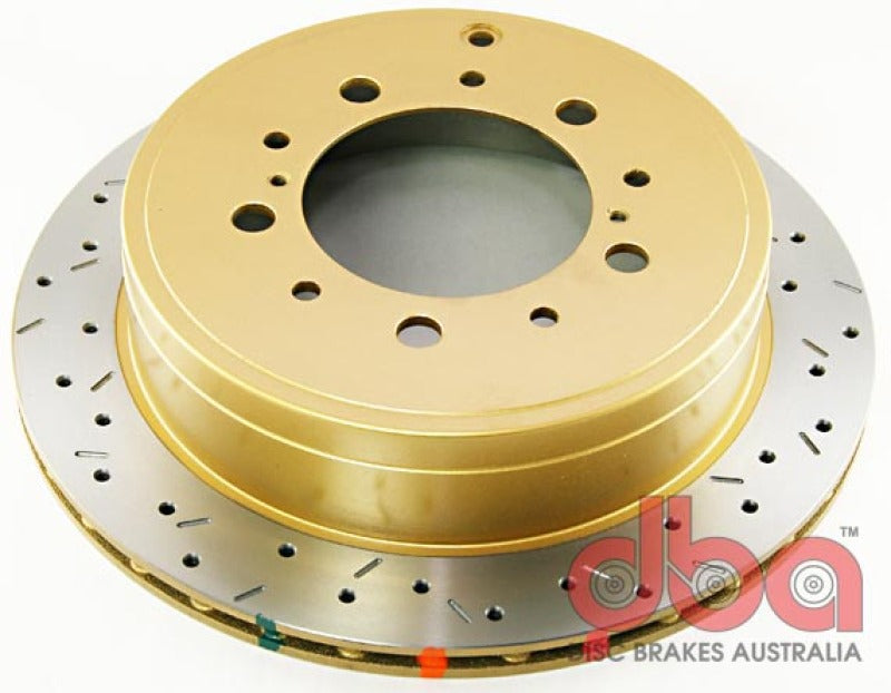 DBA 07+ Toyota LandCruiser 200 Series Rear Drilled and Slotted 4000 Series Rotor 42723XS