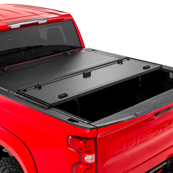 Rough Country Hard Tri-Fold Flip Up Bed Cover | Chevy/fits gmc 1500 (19-23) 49120580