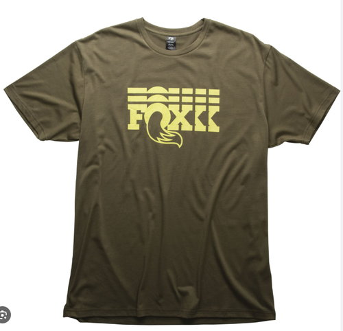 FOX Stacked Short Sleeve T-shirt Green S FXCB188062