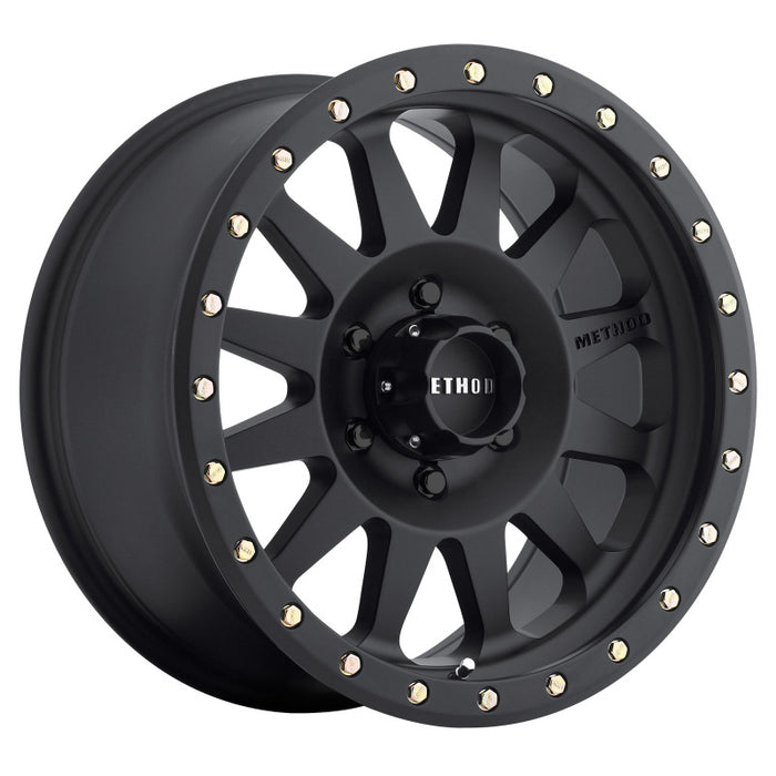 Method MR304 Double Standard 15x10 -50mm Offset 6x5.5 108mm CB Matte Black Wheel MR30451060550N