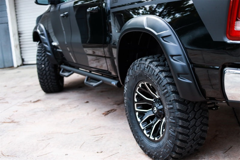 Bushwacker 19-22 Ram 1500 (Excl. Rebel/TRX) 76.3 & 67.4in Bed DRT Style Flares 4pc Blk / Smooth 50934-02