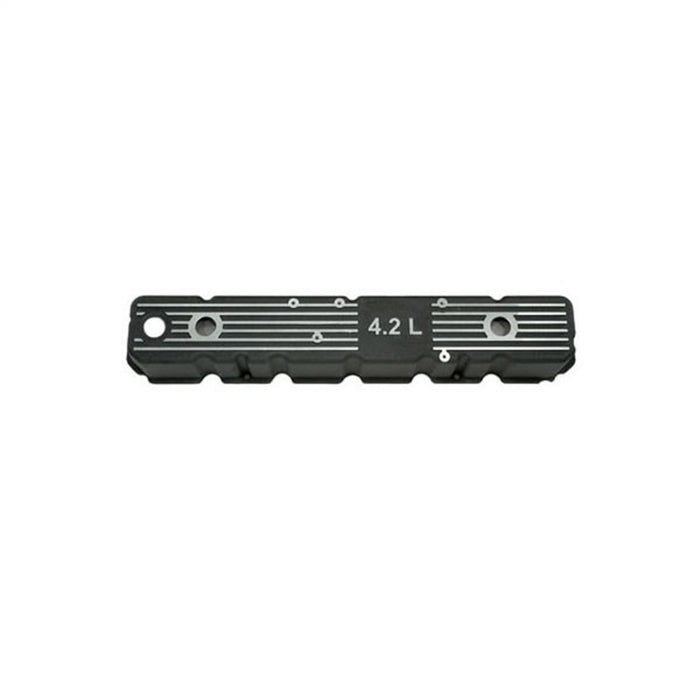 Omix Blk Alum Valve Cover 4.2L Logo 80-91 compatible with Jeep Models 17401.08