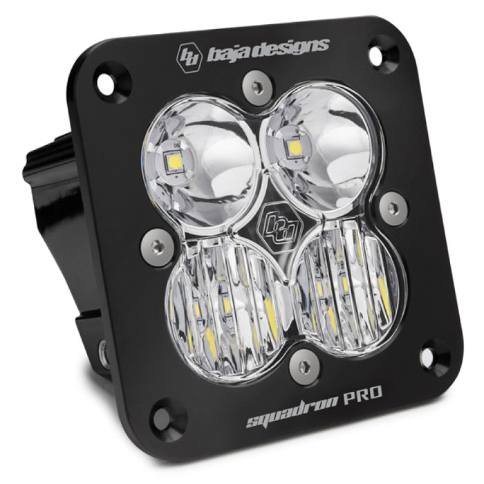 Baja Designs Squadron Pro Driving/Combo Pattern Flush Mount Black LED Light Pod Clear 491003