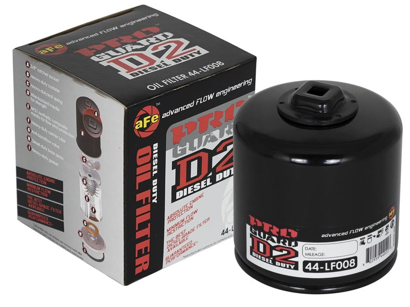 aFe Pro GUARD D2 Oil Filter 93-11 Ford Gas Trucks V8 4.6L/5.4L/5.8L (4 Pack) 44-LF008-MB