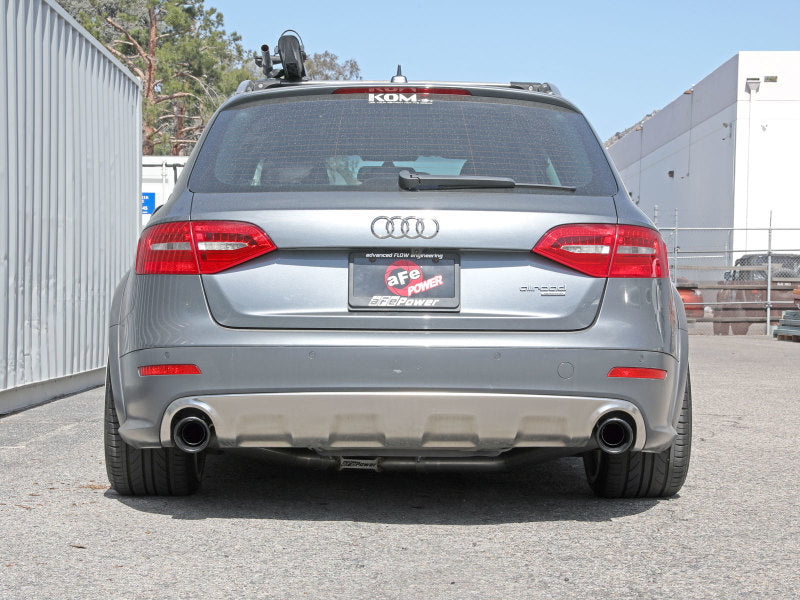 afe MACH Force-Xp 13-16 Audi Allroad L4 SS Cat-Back Exhaust w/Black Tips 49-36438-B