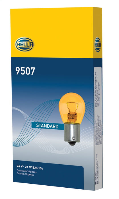 Hella Bulb 9507 24V 21W BAU15s S8 AMBER 9507