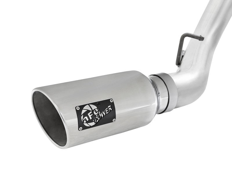 aFe Atlas Exhaust 4in Dual DPF-Back Al Steel w/ Pol Tips 16-17 GM Diesel Truck V8-6.6L (td) LML 49-04080-P