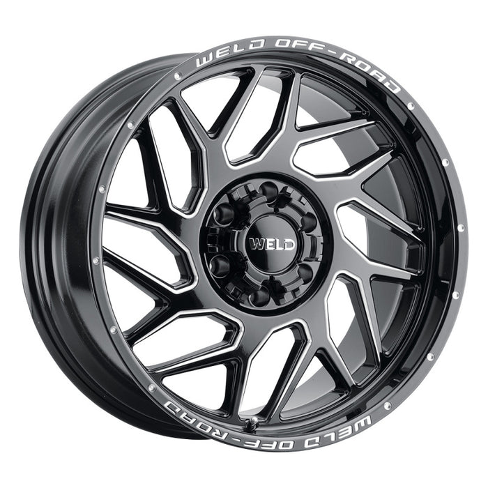 Weld Off-Road W117 20X10 Fulcrum 8X165.1 ET-18 BS4.75 Gloss Black MIL 125.1 W11700082475