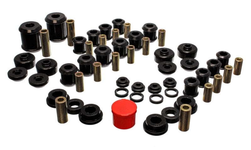 Energy Suspension 95-99 Mitsubishi Eclipse FWD/AWD Black Hyper-flex Master Bushing Set 5.18107G