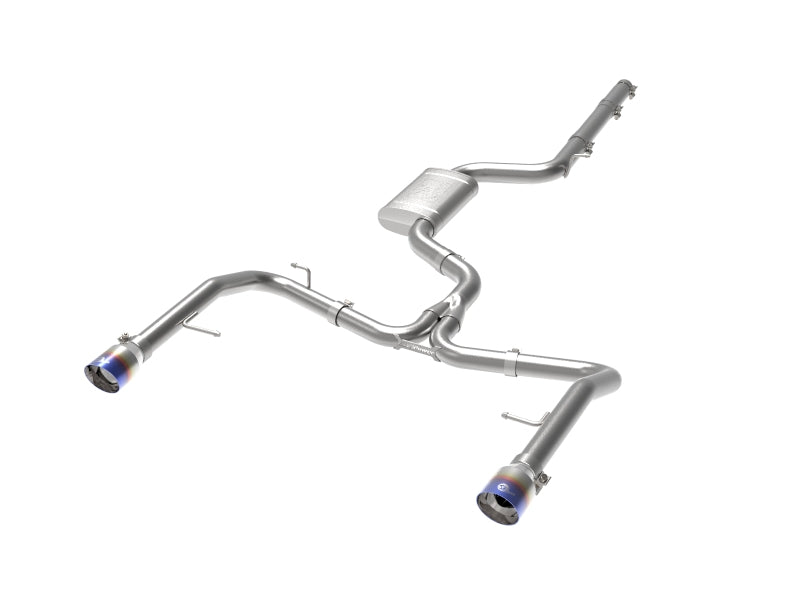 afe 19-21 VW Jetta GLI (MKVII) L4-2.0L (t) MACH Force-Xp 304 SS Cat-Back Exhaust System Blue Tips 49-36432-L