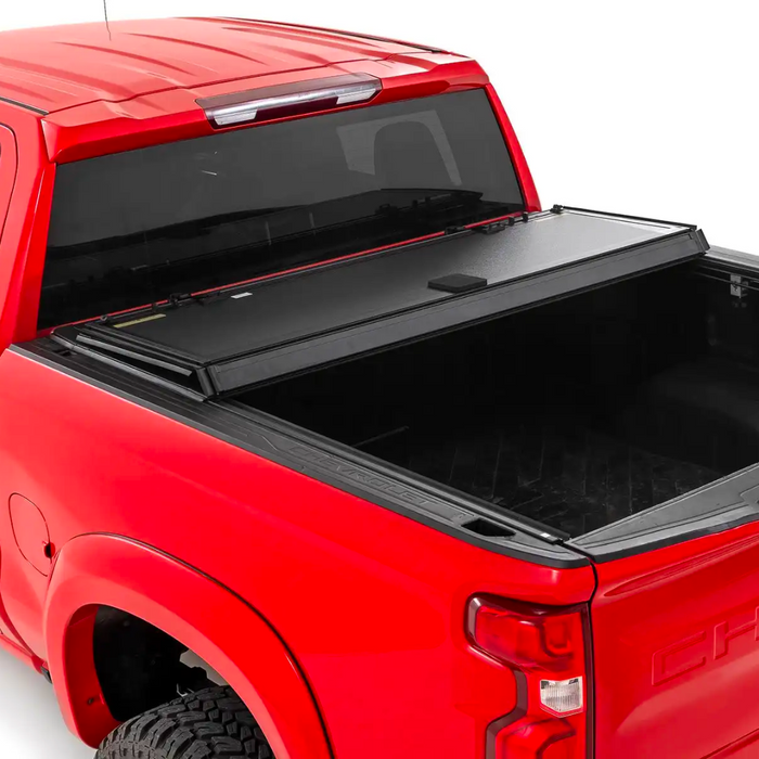 Rough Country Hard Tri-Fold Flip Up Bed Cover | Chevy/fits gmc 1500 (19-23) 49120580