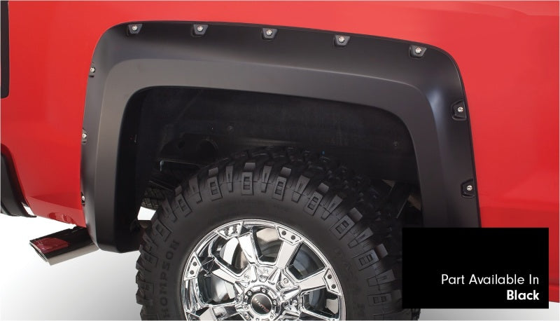 Bushwacker 16-18 Chevy Silverado 1500 Fleetside Pocket Style Flares 4pc 69.3in Bed Black 40959-34