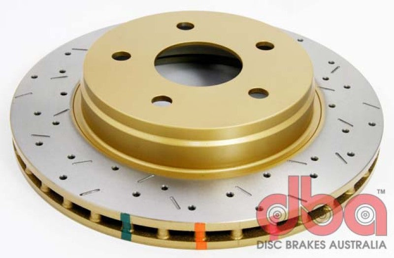 DBA 05-09 Compatible with Dodge Durango/05-10 Ram 4000 Series Drilled and Slotted Front Rotor 42442XS