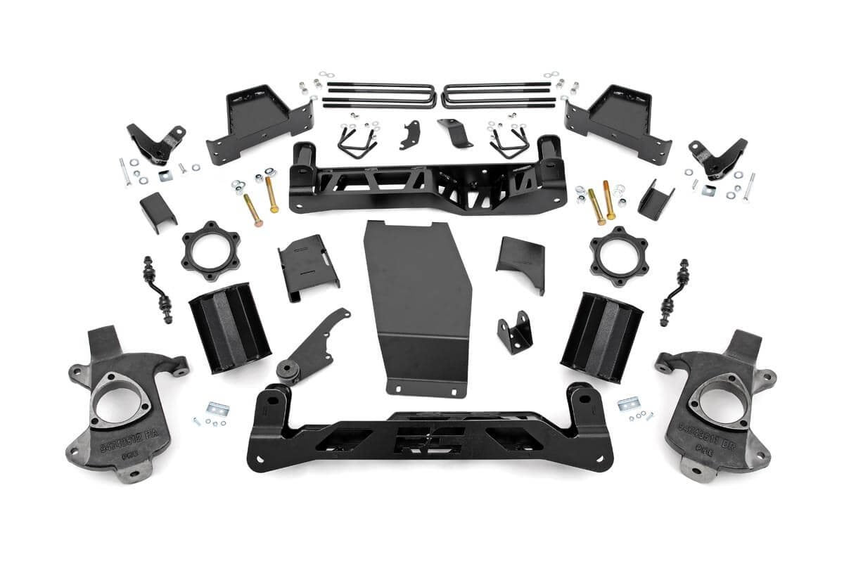 Rough Country 7 Inch Lift Kit Magneride Alum Fits GMC Sierra 1500 Denali (14-16) 18102