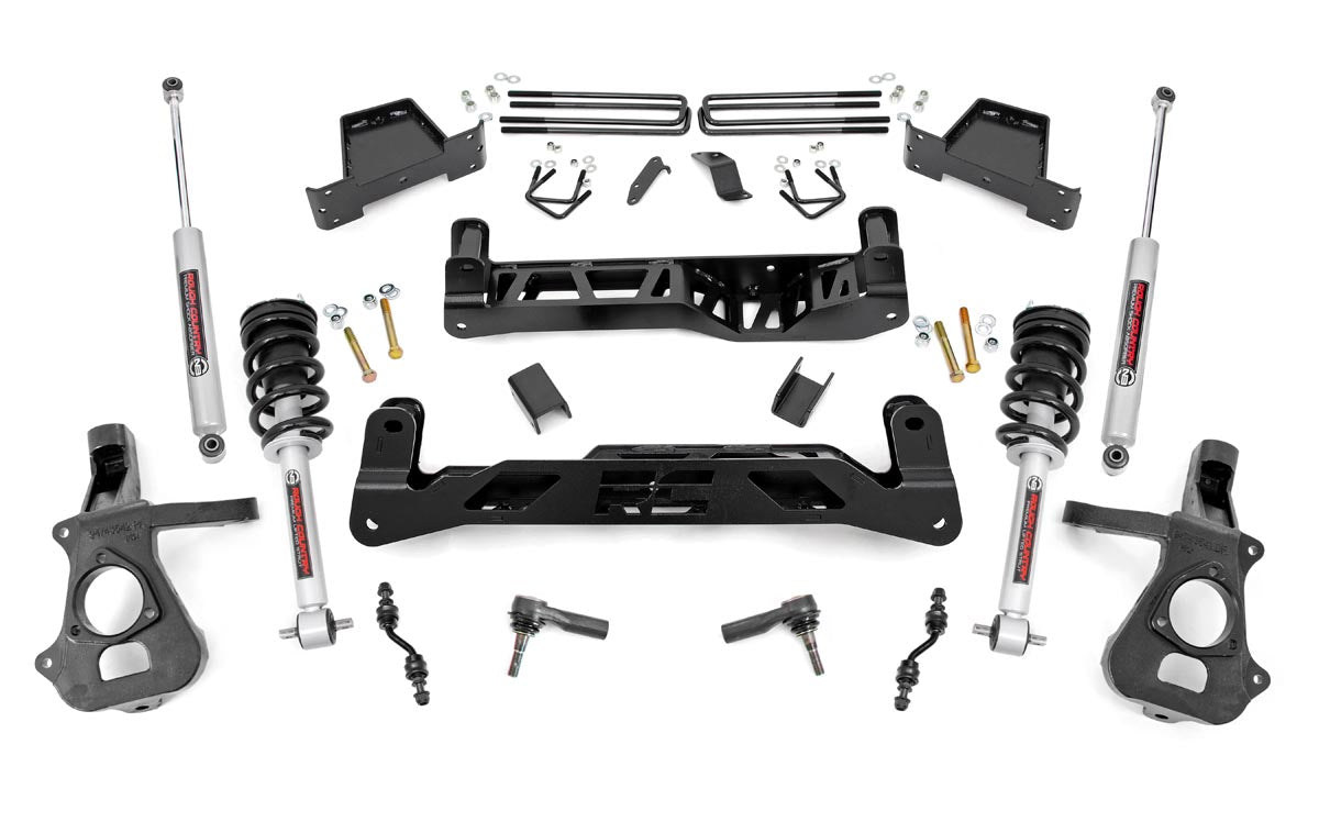Rough Country 7 Inch Lift Kit Cast Steel N3 Struts Fits Chevy/GMC 1500 (14-18) 23733