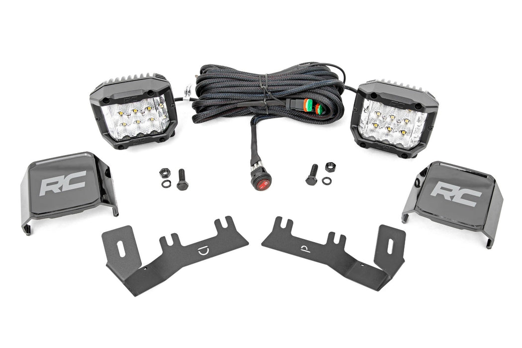Rough Country Led Ditch Light Kit 3In Osram Pair Wide Chevy/fits gmc 1500 (14-18) 71056