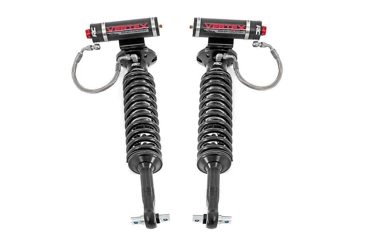 Rough Country Vertex 2.5 Adjustable Coilovers Front 6.5-7.5" Fits Ford F-150 (14-23) 689004_A