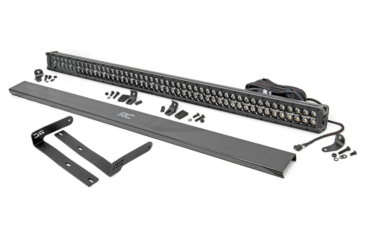 Rough Country 50" Dual Row Led Light Kit Black Series White Drl Front-Facing Fits Kubota Rtv-X900/Rtv-X1100 98005