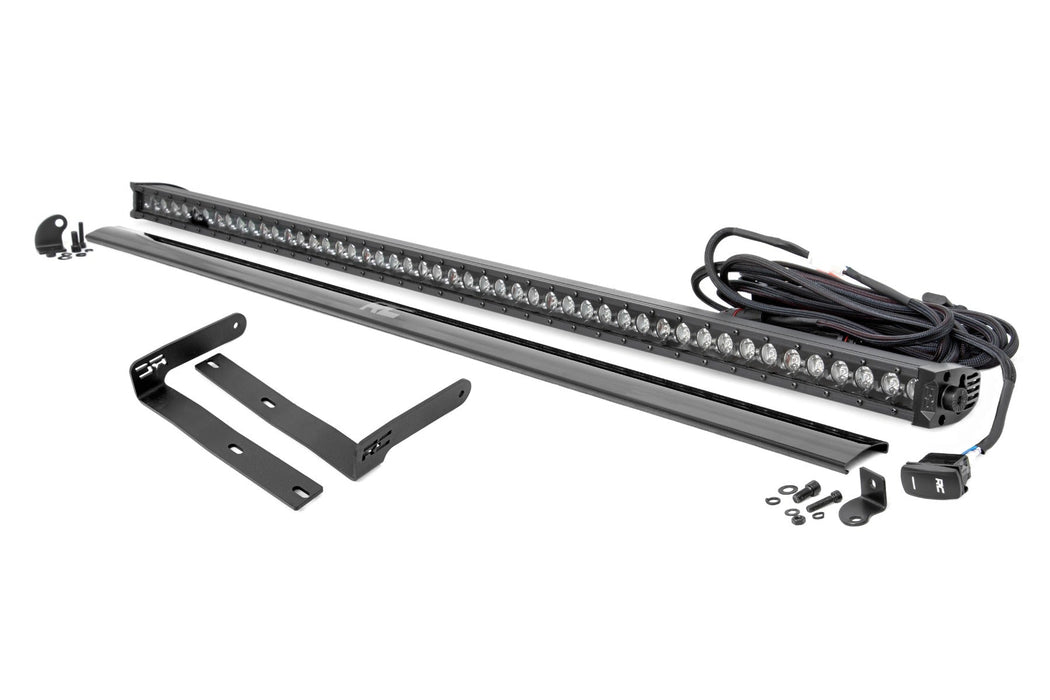 Rough Country 50" Single Row Led Light Kit Black Series White Drl Front-Facing Kubota Rtv-X900/Rtv-X1100 98009