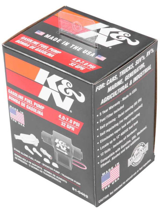 K&N Performance Electric Fuel Pump 4-7 PSI 81-0402