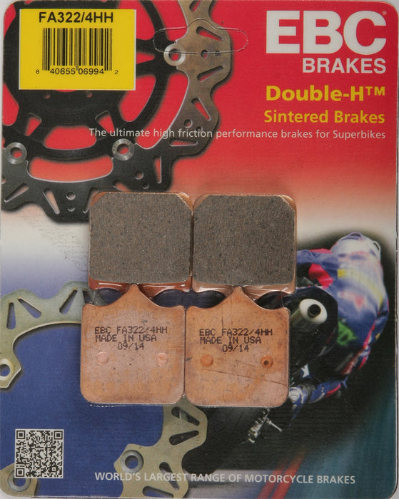 EBC Brakes FA322/4HH Disc Brake Pad Set, Black, One-Size