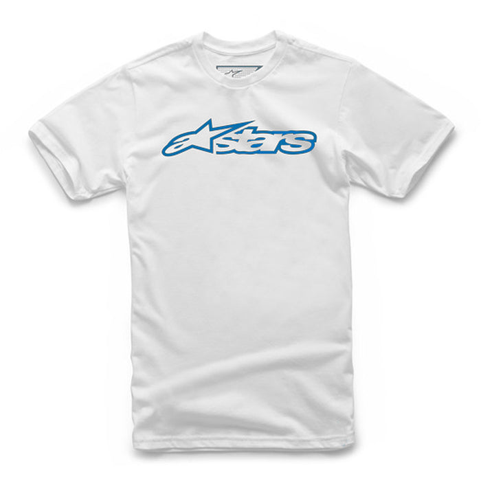 Alpinestars Youth Blaze Tee White/Blue Xs 3038-72000-2072-XS